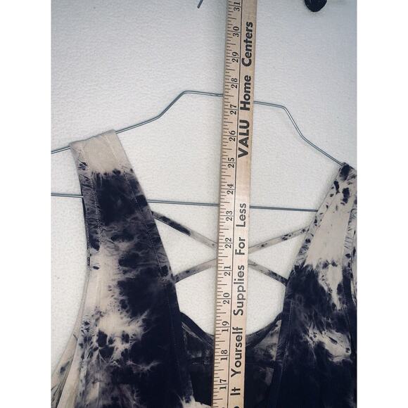 Sz S Forever 21 Tie Dye Top Tank Lattice Back Studs Neckline Boho Hippy Top EUC - Picture 12 of 14